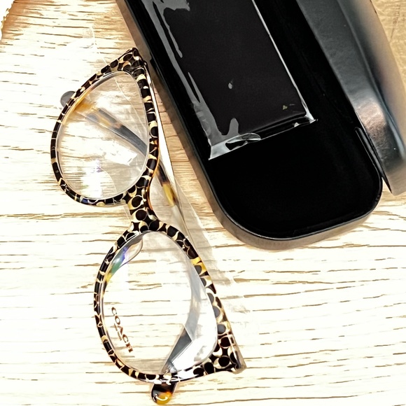 Coach Eyeglasses HC 6125F 5519 53 Spotty Tortoise Signature C Frame [53-18-140] - Picture 1 of 8